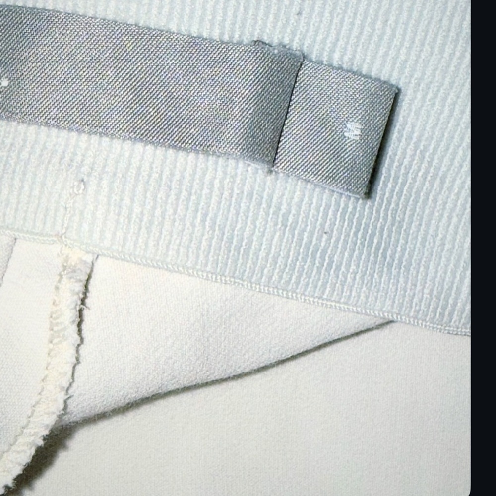 Vince stitch front seam ponte legging pants split hem Gesso light grey Medium - Picture 16 of 16